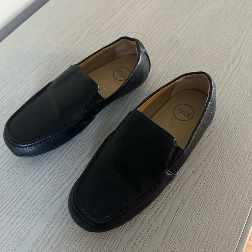 1901 Black Moccasins Elegant Slip-On Footwear